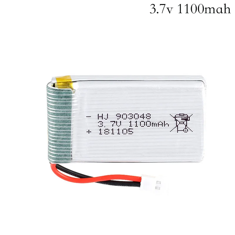 Литий полимерный аккумулятор 3 7 в 1100 мАч 20c для Syma X5C X5SC X5SW T04 F28 859B батареи