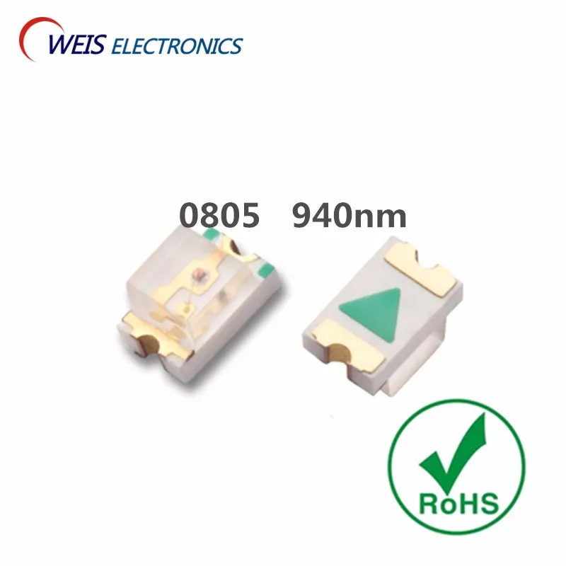 1000PCS 0805 2012 2.0*1.2mm 940nm SMD infrared lamp IR LED 1.3-1.5V 18-20mW remote controls Light beads wholesaleFree shipping
1000PCS 0805 2012 2.0*1.2mm 940nm SMD infrared lamp IR LED 1.3-1.5V 18-20mW remote controls Light beads wholesaleFree shipping