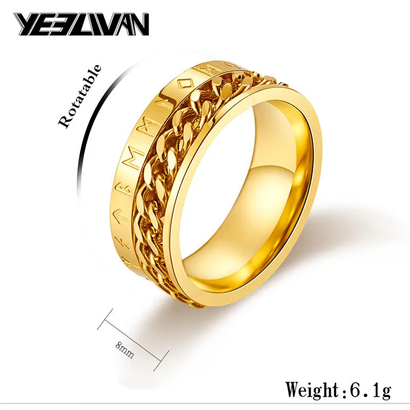 2019 New Letter Chain Spinner Rings Titanium Steel Gold Black Silver Color Punk Men's Rings Fashion Jewelry for Men Women
2019 New Letter Chain Spinner Rings Titanium Steel Gold Black Silver Color Punk Men's Rings Fashion Jewelry for Men Women
