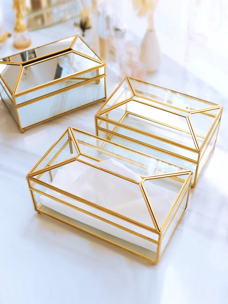 European Creative Glass Tissue Box Simple Living Room Household Box Nordic Luxury Napkin Creative Luxury Tissue Box 3DZJC05
European Creative Glass Tissue Box Simple Living Room Household Box Nordic Luxury Napkin Creative Luxury Tissue Box 3DZJC05