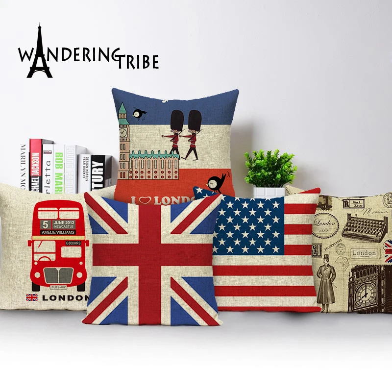 Square Colorful Pillowcase Home Cushion Decorative Seat Car Cover United States British Flag Suit Cushion Pilow Case Kissenbezug
Square Colorful Pillowcase Home Cushion Decorative Seat Car Cover United States British Flag Suit Cushion Pilow Case Kissenbezug