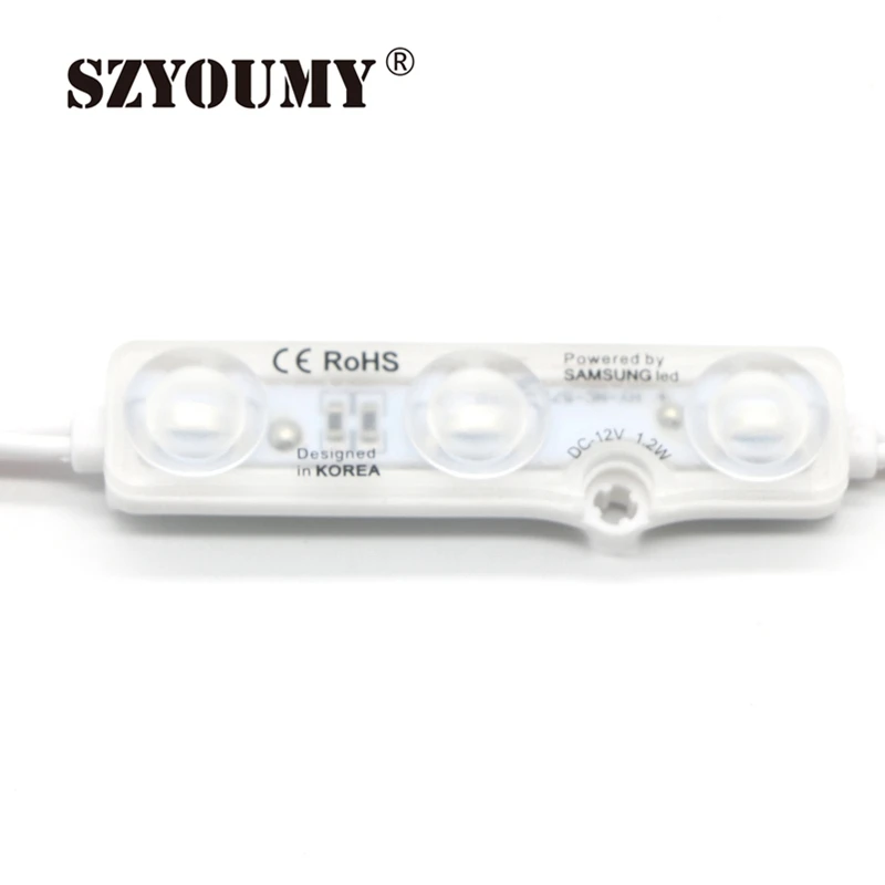 SZYOUMY 5730 smd led module 3LED injection 12V Waterproof IP68 LED sign shop banner white led module Light Advertising lamp
SZYOUMY 5730 smd led module 3LED injection 12V Waterproof IP68 LED sign shop banner white led module Light Advertising lamp