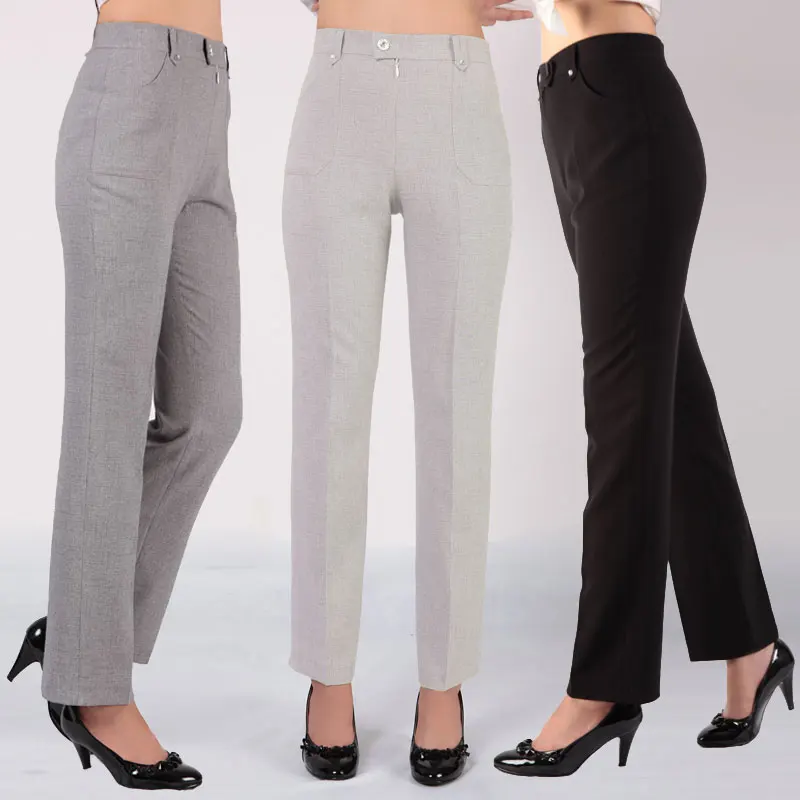 Summer female trousers women pants high waist straight pants plus size trousers women
Summer female trousers women pants high waist straight pants plus size trousers women
