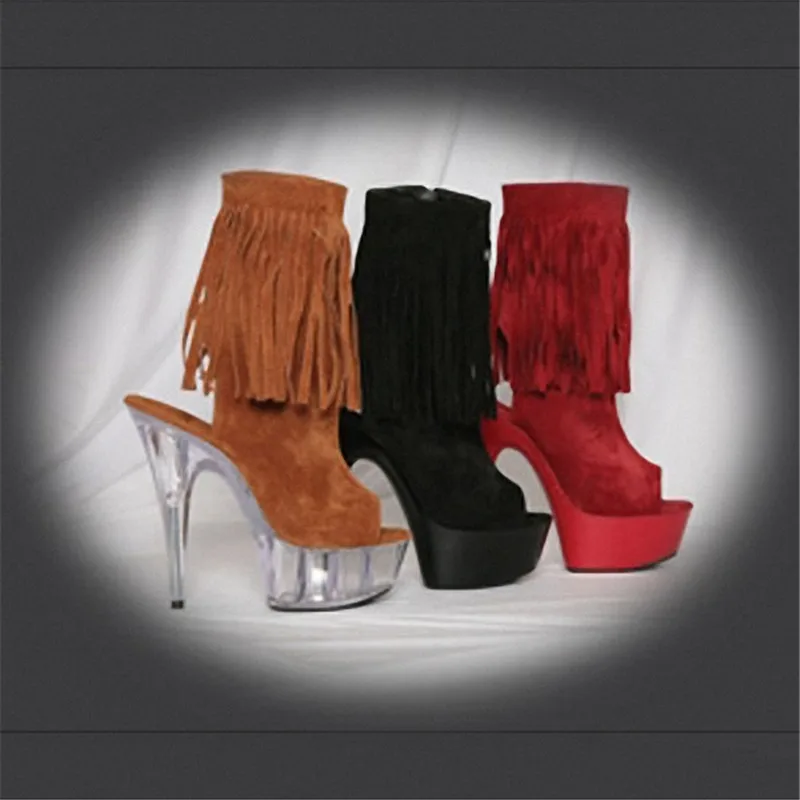 15 cm round classic ankle boots, model stage 6 inches spring and autumn shoes, fashion tassels decorative ankle boots
15 cm round classic ankle boots, model stage 6 inches spring and autumn shoes, fashion tassels decorative ankle boots