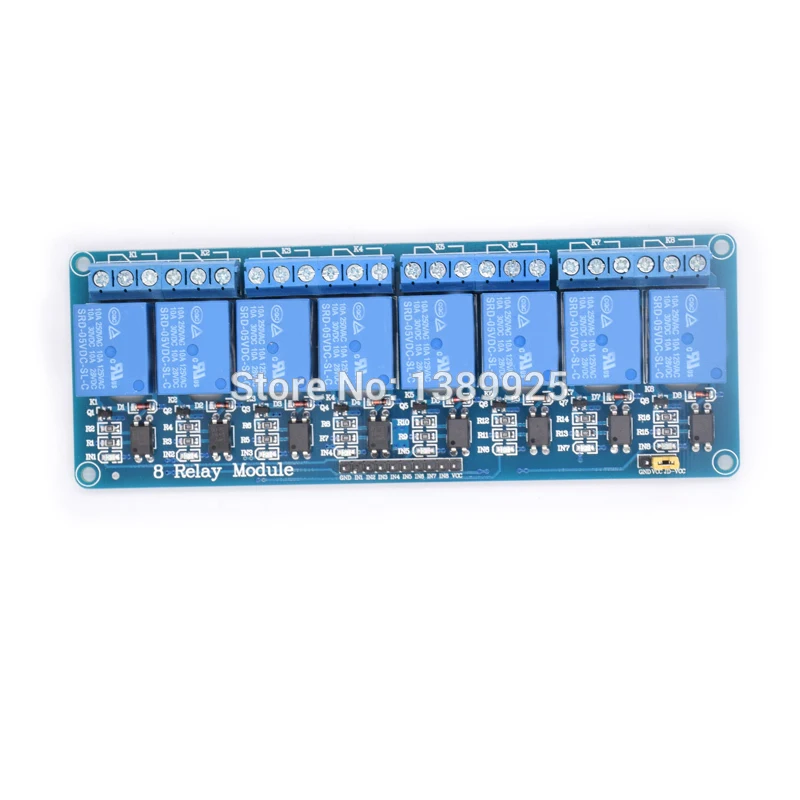 Free shipping 5PCS/Lot With optocoupler 8 channel 8-channel relay module relay control panel PLC relay 5V module
Free shipping 5PCS/Lot With optocoupler 8 channel 8-channel relay module relay control panel PLC relay 5V module