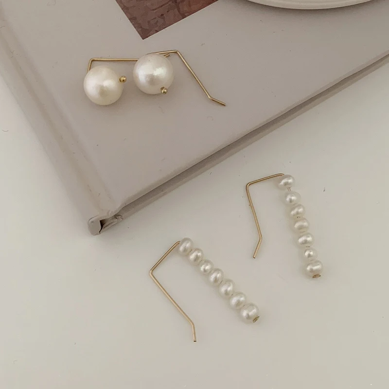 925 Silver Ear Climber Natural Pearl Earrings Ear Cuff Handmade Jewelry Boho Oorbellen Minimalist Earrings For Women
925 Silver Ear Climber Natural Pearl Earrings Ear Cuff Handmade Jewelry Boho Oorbellen Minimalist Earrings For Women