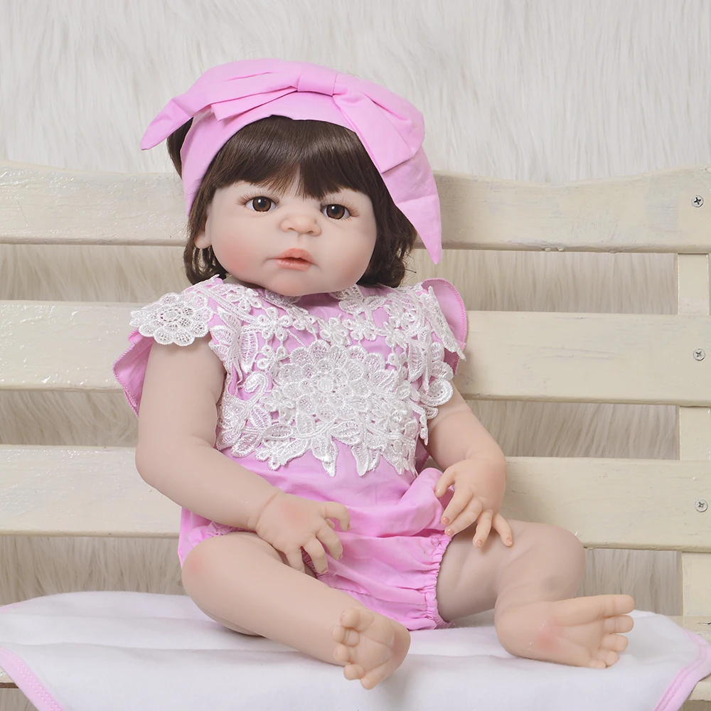 55 см Boneca Reborn полностью силиконовые виниловые куклы для новорожденных Bebe Реалистичная кукла Reborn модные игрушки подарок для девочек
55 см Boneca Reborn полностью силиконовые виниловые куклы для новорожденных Bebe Реалистичная кукла Reborn модные игрушки подарок для девочек