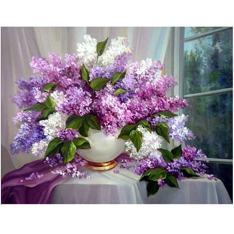 Floral Diamond embroidery painting Windowsill clove vase 5d cross stitch Home decoration full square Mosaic picture crafts
Floral Diamond embroidery painting Windowsill clove vase 5d cross stitch Home decoration full square Mosaic picture crafts