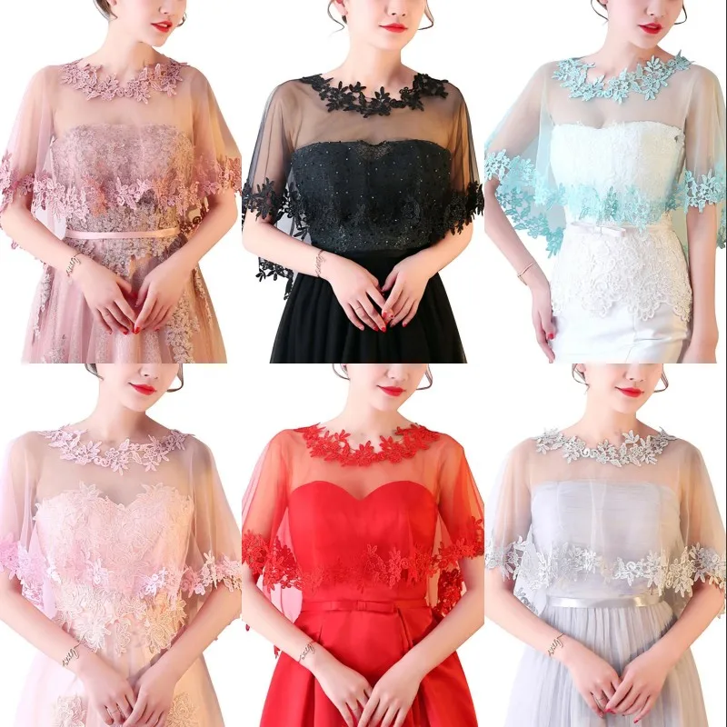 Fashion Women Lace Applique Bridal Wedding Bolero Shrug Shawl Wrap Cape Stole Wedding Accessories In Stock
Fashion Women Lace Applique Bridal Wedding Bolero Shrug Shawl Wrap Cape Stole Wedding Accessories In Stock