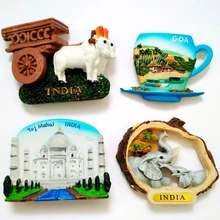 Индийская кофейная чашка Гоа Индия тадж махал слоны 3D магниты на