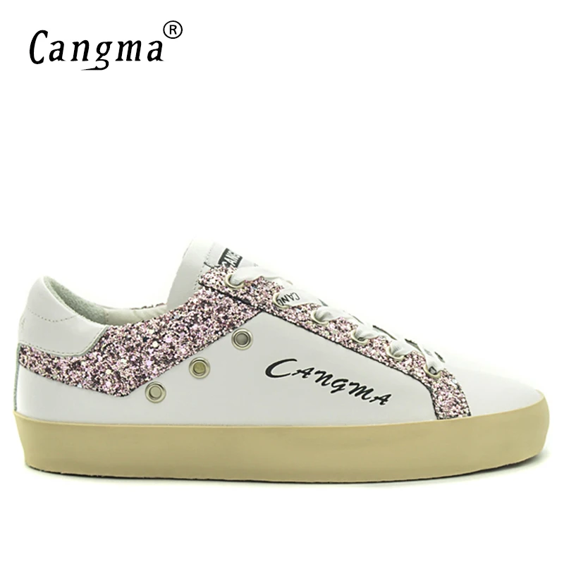 CANGMA Luxury Brand Sneakers Women White Footwear Adult Ladies Sequin Flat Genuine Leather Casual Shoes Vintage Female
CANGMA Luxury Brand Sneakers Women White Footwear Adult Ladies Sequin Flat Genuine Leather Casual Shoes Vintage Female
