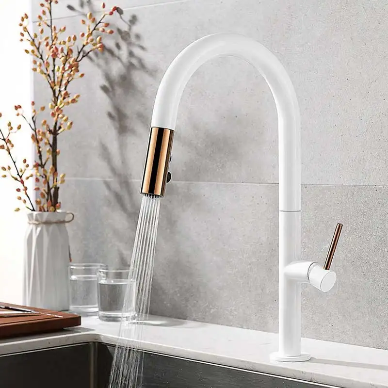 Kitchen taps, Pull-Out Kitchen tap Brushed Bronze Kitchen Sink Gold Water tap 360 Rotation Kitchen Mixer, Matt Black and Gold
Kitchen taps, Pull-Out Kitchen tap Brushed Bronze Kitchen Sink Gold Water tap 360 Rotation Kitchen Mixer, Matt Black and Gold