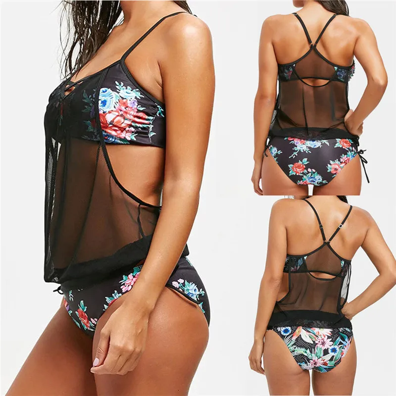 2018 New Women Floral Printed Bikini Set Sexy Brazilian Mesh Cover up Swimsuit Lady Retro Bandage Swimwear Bathing Suit Biquini
2018 New Women Floral Printed Bikini Set Sexy Brazilian Mesh Cover up Swimsuit Lady Retro Bandage Swimwear Bathing Suit Biquini
