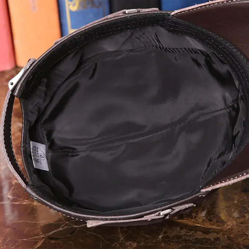 Wuaumx High Quality Real Cowskin Men's Baseball Caps Cowhide Cap Fall Winter Genuine Leather Hat For Women Warm Cow Leather Hat
Wuaumx High Quality Real Cowskin Men's Baseball Caps Cowhide Cap Fall Winter Genuine Leather Hat For Women Warm Cow Leather Hat