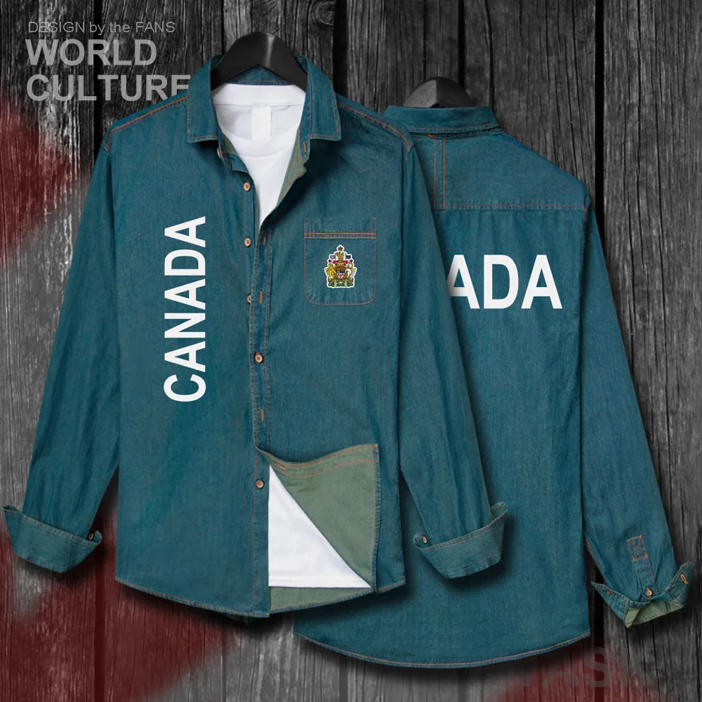 Canada Canadians CA CAN Jacket Men Clothes Autumn Fashion Turn-down Collar Jeans Shirt Cotton Long Sleeve Cowboy Coat Tops 20
Canada Canadians CA CAN Jacket Men Clothes Autumn Fashion Turn-down Collar Jeans Shirt Cotton Long Sleeve Cowboy Coat Tops 20
