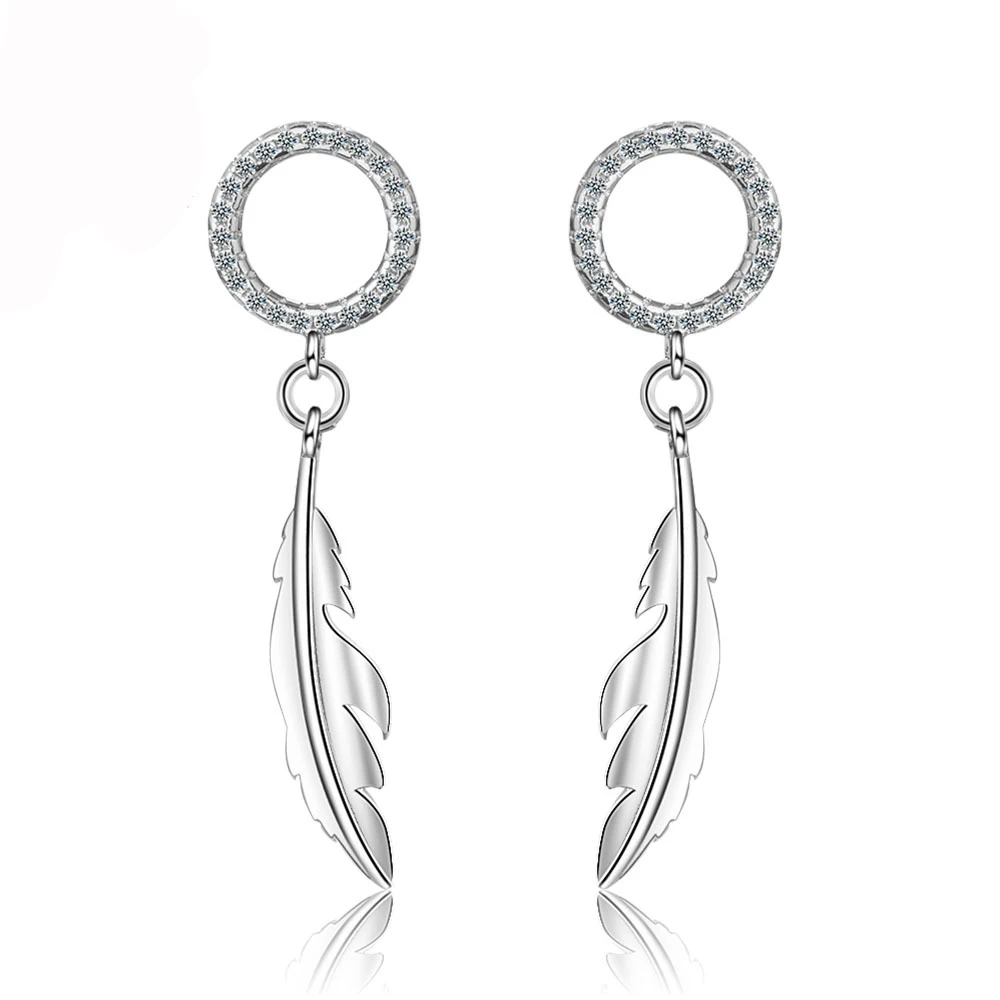 Utimtree New Design Feather Shape Women long Statement Earrings Jewelry with Cubic Zirconia Drop Earring for Party
Utimtree New Design Feather Shape Women long Statement Earrings Jewelry with Cubic Zirconia Drop Earring for Party