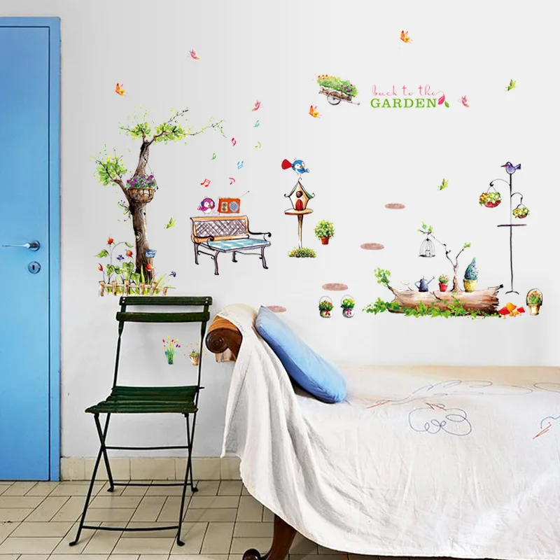 Birds and trees sitting room the household adornment of the bedroom wall stickers on the wall
Birds and trees sitting room the household adornment of the bedroom wall stickers on the wall