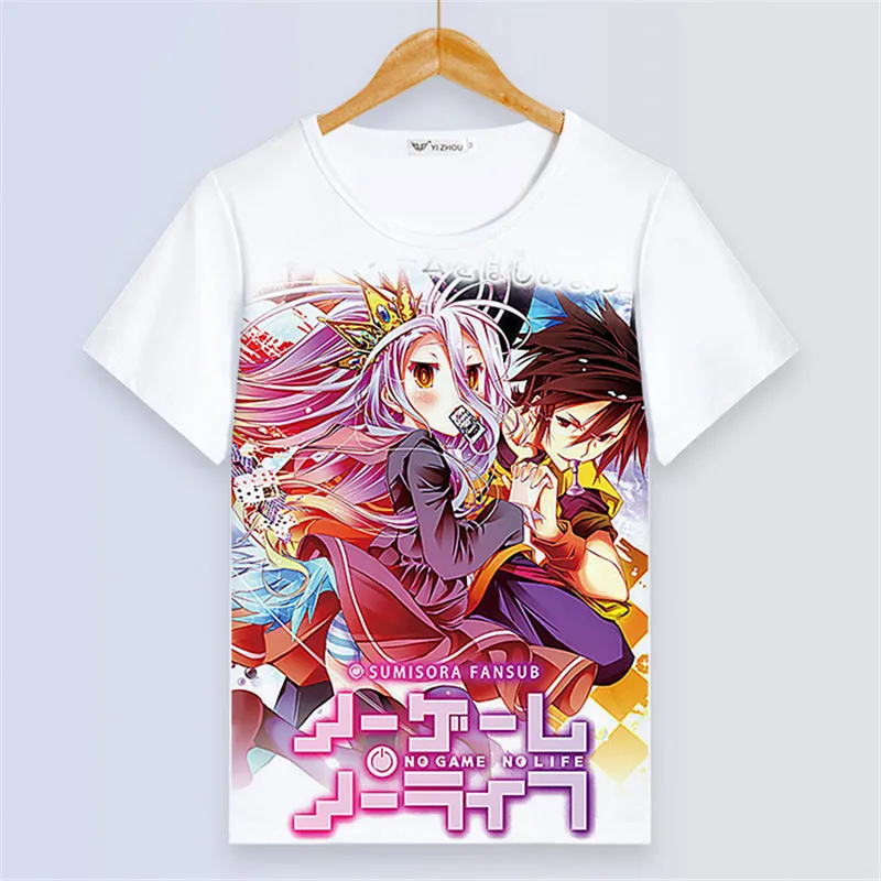 NO GAME NO LIFE Sora Shiro Print Couple T shirt Harajuku Shirt Short Sleeve Summer Tee Shirt Unisex Anime Tops Camiseta Mujer
NO GAME NO LIFE Sora Shiro Print Couple T shirt Harajuku Shirt Short Sleeve Summer Tee Shirt Unisex Anime Tops Camiseta Mujer