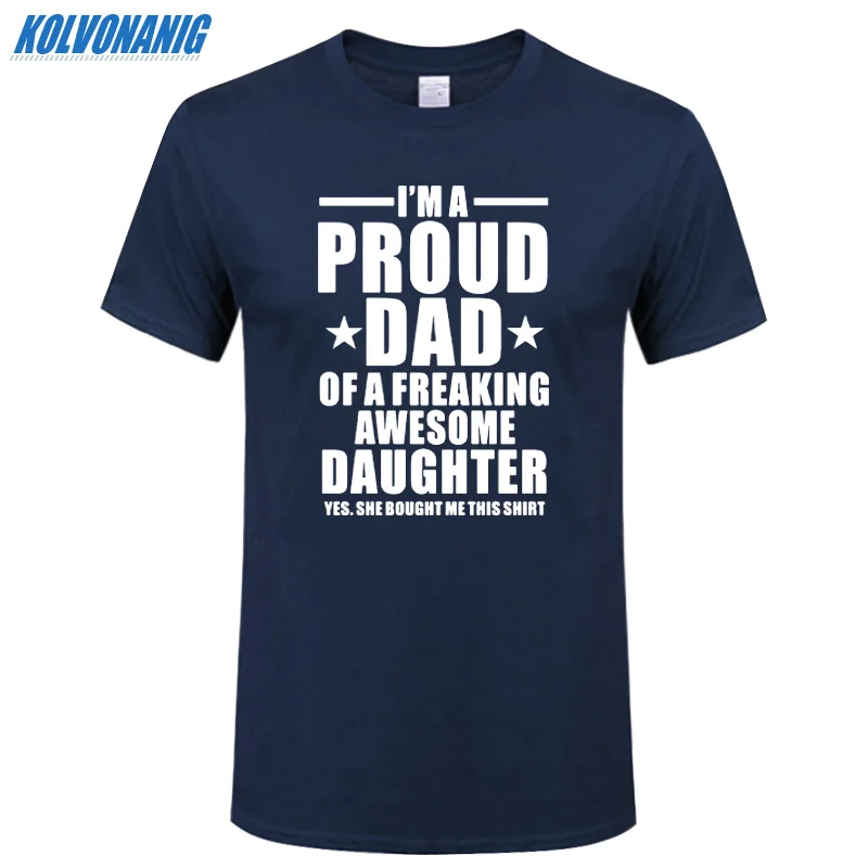 2019 Summer Funny I'm A Proud Dad Of Freaking Awesome Daughter Funny Print T Shirts Men Father GIFT Cotton Short Sleeve T-Shirts
2019 Summer Funny I'm A Proud Dad Of Freaking Awesome Daughter Funny Print T Shirts Men Father GIFT Cotton Short Sleeve T-Shirts