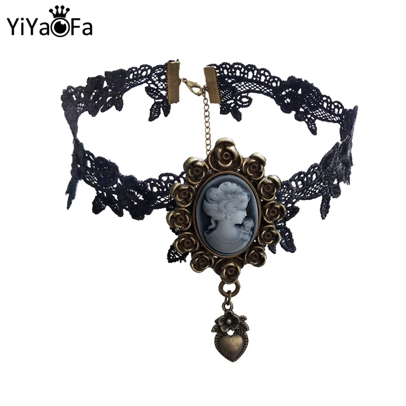 YiYaoFa Gothic Jewelry Vintage Lace Necklace & Pendant Women Accessories Choker Necklace False Collar Statement Necklace GN-134
YiYaoFa Gothic Jewelry Vintage Lace Necklace & Pendant Women Accessories Choker Necklace False Collar Statement Necklace GN-134