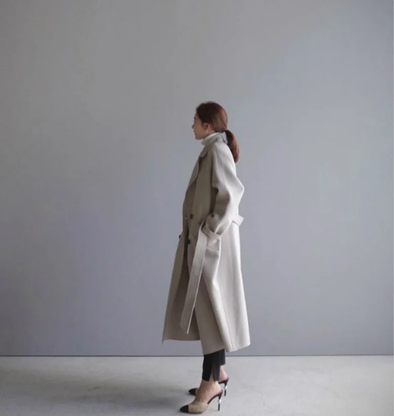2019 Winter women wool Coat Wide Lapel Belt Pocket Wool Blend Coat Oversize Long Trench Coat Outwear Women Leisure Wool Coat
2019 Winter women wool Coat Wide Lapel Belt Pocket Wool Blend Coat Oversize Long Trench Coat Outwear Women Leisure Wool Coat