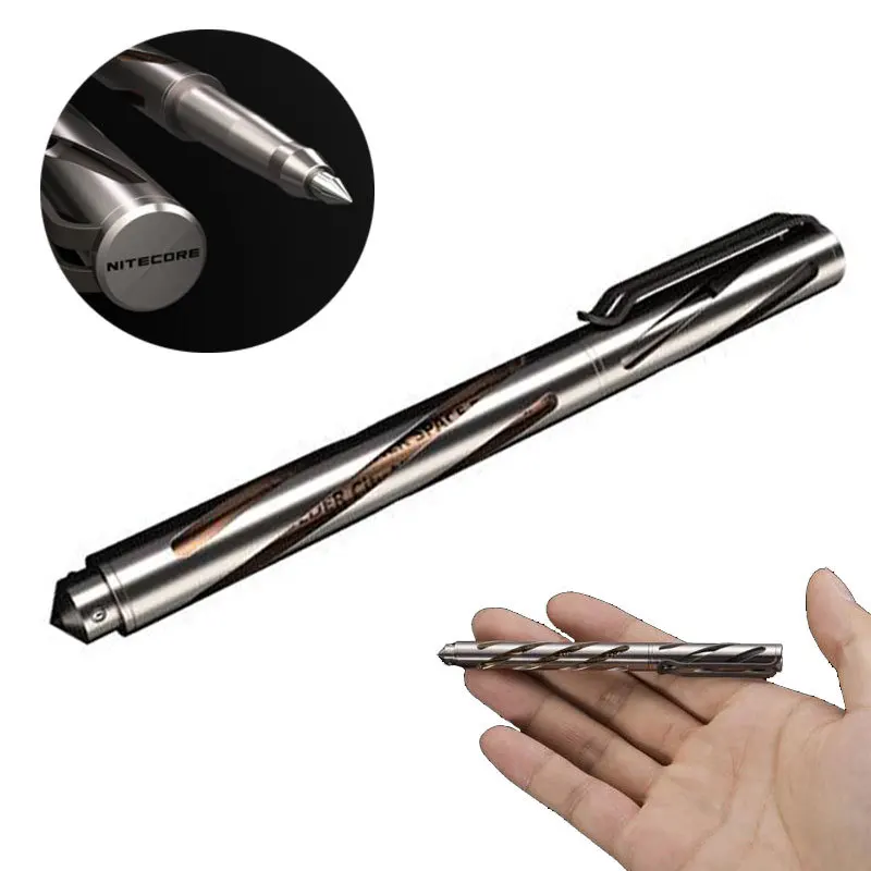 2015 New Nitecore Titanium Pen NTP10 with Matte Aluminum Alloy Pen Case Hollow Carved Body 131.5mm Length 18.2 Weight
2015 New Nitecore Titanium Pen NTP10 with Matte Aluminum Alloy Pen Case Hollow Carved Body 131.5mm Length 18.2 Weight