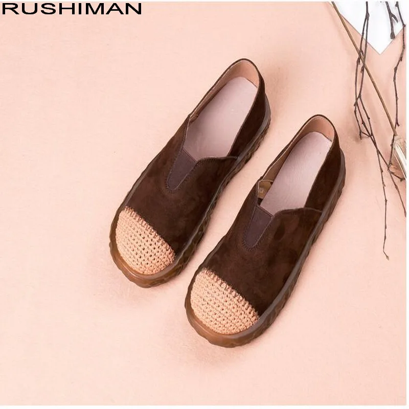 Spring new literary retro flat Sneakers Genuine Leather loafers hand-woven breathable fisherman shoes Cow leather Single Shoes
Spring new literary retro flat Sneakers Genuine Leather loafers hand-woven breathable fisherman shoes Cow leather Single Shoes