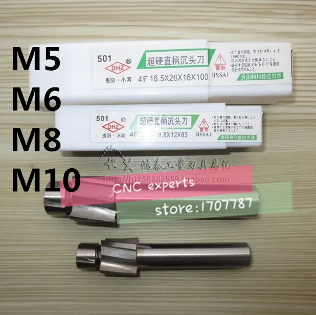Free Shipping 4pcs 4 Flute AL HSS Counterbore End Mill M5 M6 M8 M10 metric Endmill/sink holes drilling head milling cutter
Free Shipping 4pcs 4 Flute AL HSS Counterbore End Mill M5 M6 M8 M10 metric Endmill/sink holes drilling head milling cutter