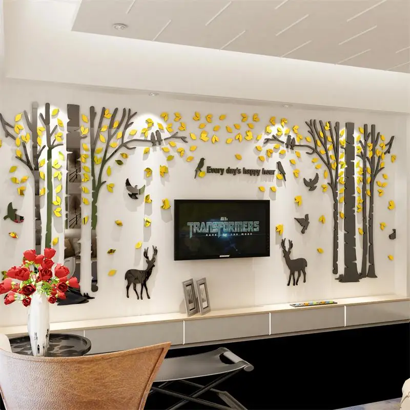 Creative 3D Acrylic Self-adhesive TV Background Wall Sticker Sofa wall porch wall decoration painting mirror gold sliver sticker
Creative 3D Acrylic Self-adhesive TV Background Wall Sticker Sofa wall porch wall decoration painting mirror gold sliver sticker