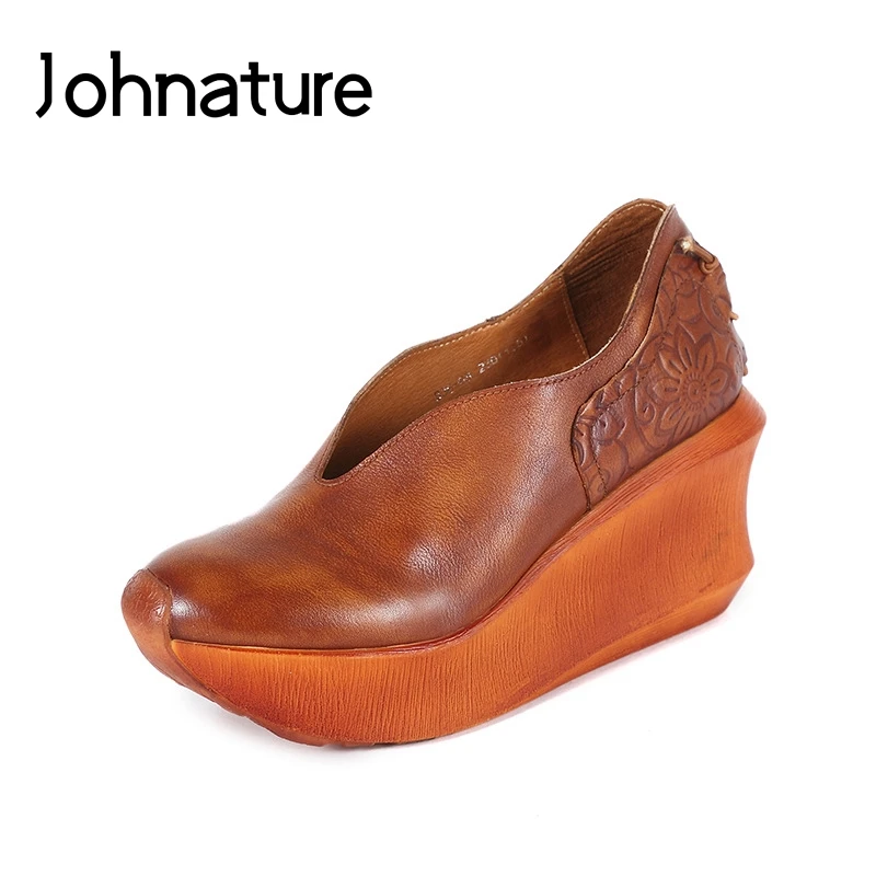 Женские туфли на толстой подошве Johnature, кожаные туфли-лодочки ручной работы, дышащие, в стиле ретро, для весны и осени, 2022
Женские туфли на толстой подошве Johnature, кожаные туфли-лодочки ручной работы, дышащие, в стиле ретро, для весны и осени, 2022