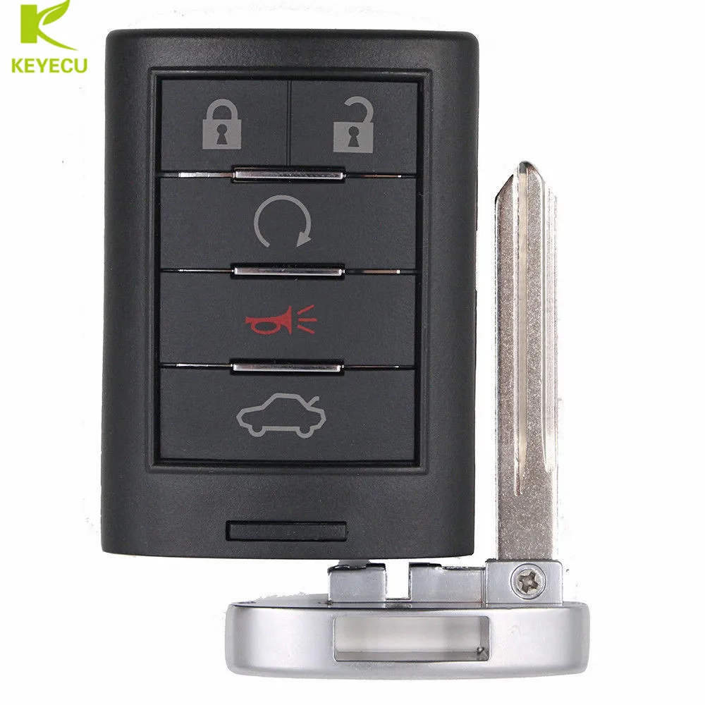 KEYECU Replacement 5 Button Smart Remote Key Fob Case Shell+Key Blank for Cadillac DTS CTS STS XTS
KEYECU Replacement 5 Button Smart Remote Key Fob Case Shell+Key Blank for Cadillac DTS CTS STS XTS
