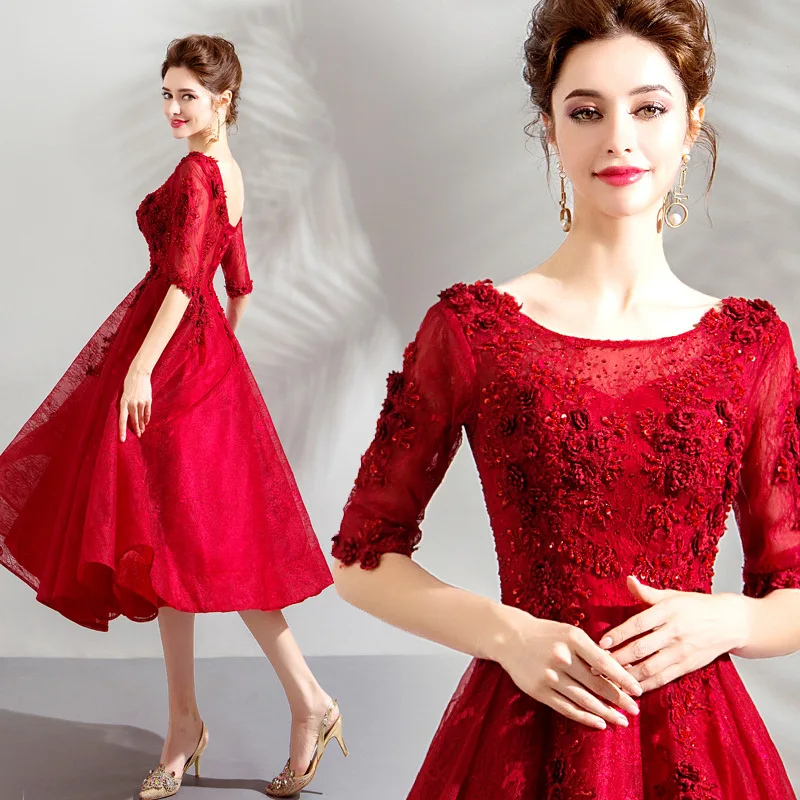 2020 Wedding Dresses Flaming Red Bride Wedding Dresses Short Long Sleeve Dresses
2020 Wedding Dresses Flaming Red Bride Wedding Dresses Short Long Sleeve Dresses