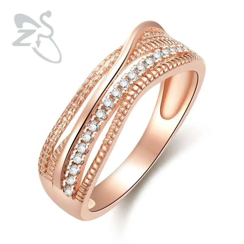 ZS Crystal Engagement Rings for Women Rose Gold Wedding Rings for Women Fashion Jewelry Bagues Femme Cocktail Ring anillos muje
ZS Crystal Engagement Rings for Women Rose Gold Wedding Rings for Women Fashion Jewelry Bagues Femme Cocktail Ring anillos muje