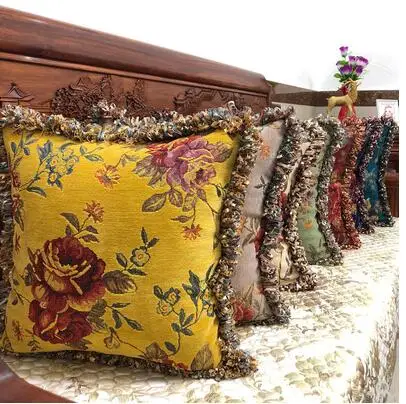 thicken chenille cushion cover jacquard pillowcase Bedside flower pattern pillow covers
thicken chenille cushion cover jacquard pillowcase Bedside flower pattern pillow covers