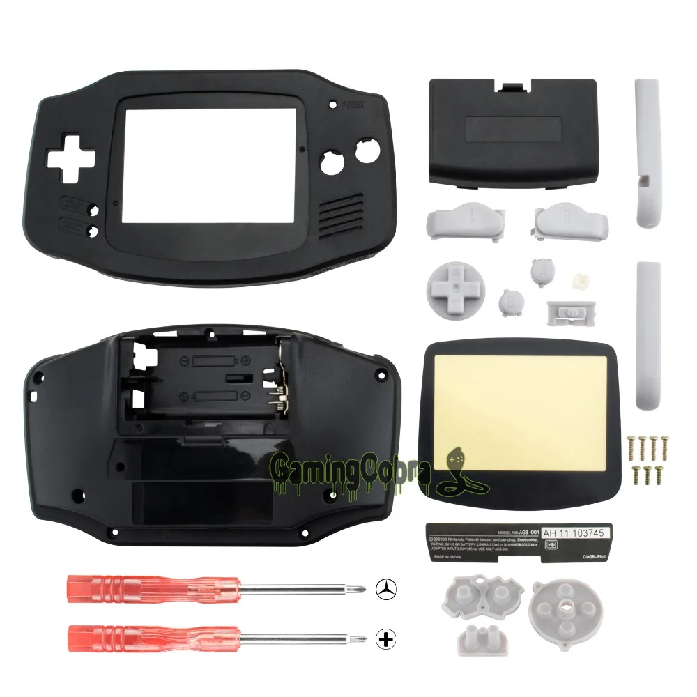eXtremeRate Black Solid Full Housing Shell Buttons with Screen Len for Nintendo Game Boy Advance
eXtremeRate Black Solid Full Housing Shell Buttons with Screen Len for Nintendo Game Boy Advance