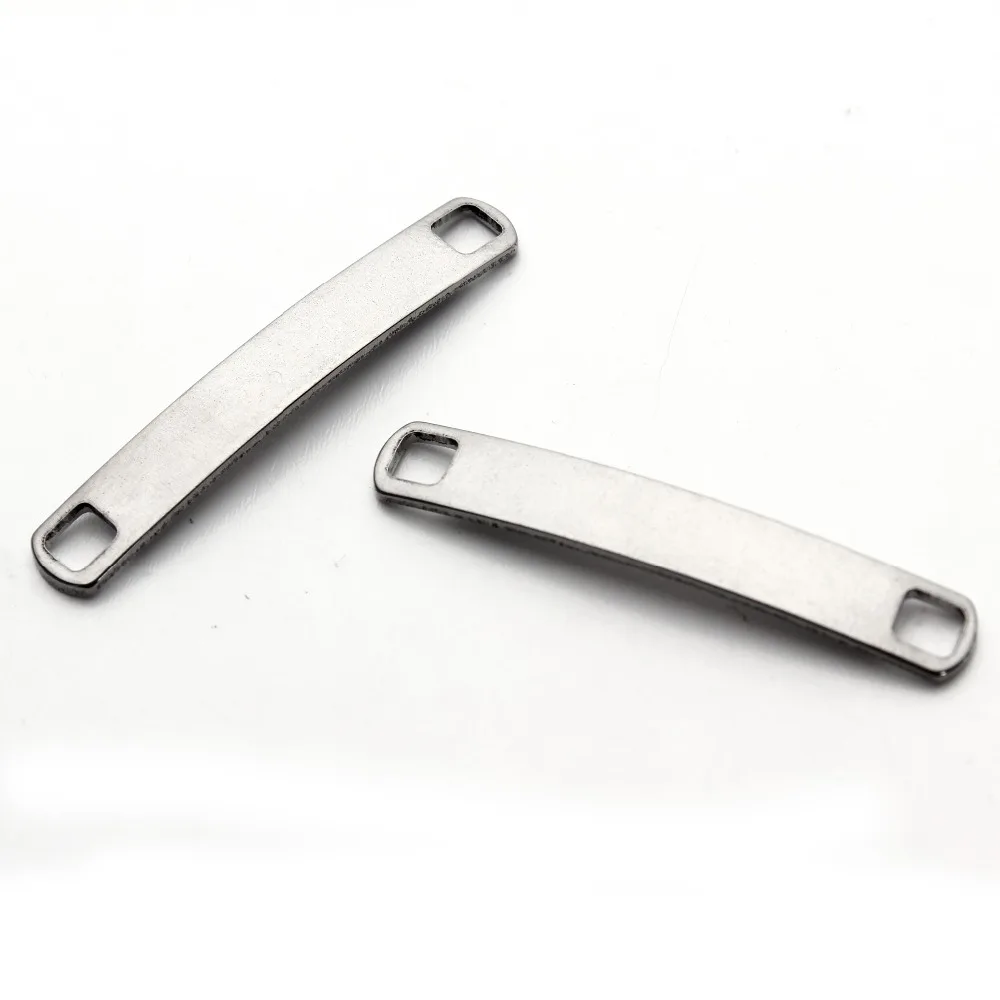 DC 10pcs/lot 34x5mm Stainless Steel Connectors Charms Bent Metal Stamping Blank Tags for Necklace Bracelets DIY Jewelry Making
DC 10pcs/lot 34x5mm Stainless Steel Connectors Charms Bent Metal Stamping Blank Tags for Necklace Bracelets DIY Jewelry Making