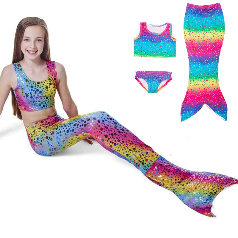 Children Princess Ariel Little Mermaid-Tail Dress Rainbow Dot Kids Fanny Mermaid Tail Halloween Costume Swimmable Mermaid Tails
Children Princess Ariel Little Mermaid-Tail Dress Rainbow Dot Kids Fanny Mermaid Tail Halloween Costume Swimmable Mermaid Tails