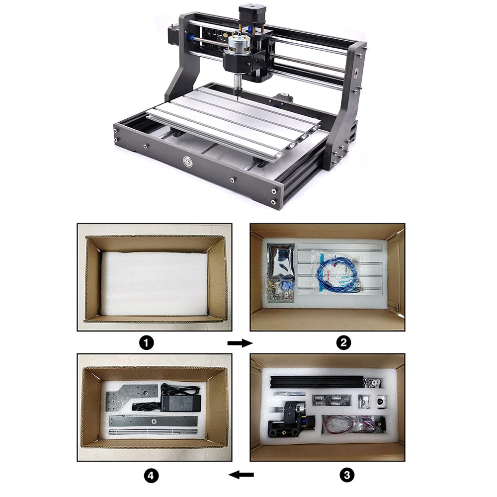Engraving Machine 500mw 2500mw 5500mw CNC3018 Pro 15w Ead Er11 Wood Router Pcb Milling Machine Wood Carving Woodworking Tools
Engraving Machine 500mw 2500mw 5500mw CNC3018 Pro 15w Ead Er11 Wood Router Pcb Milling Machine Wood Carving Woodworking Tools
