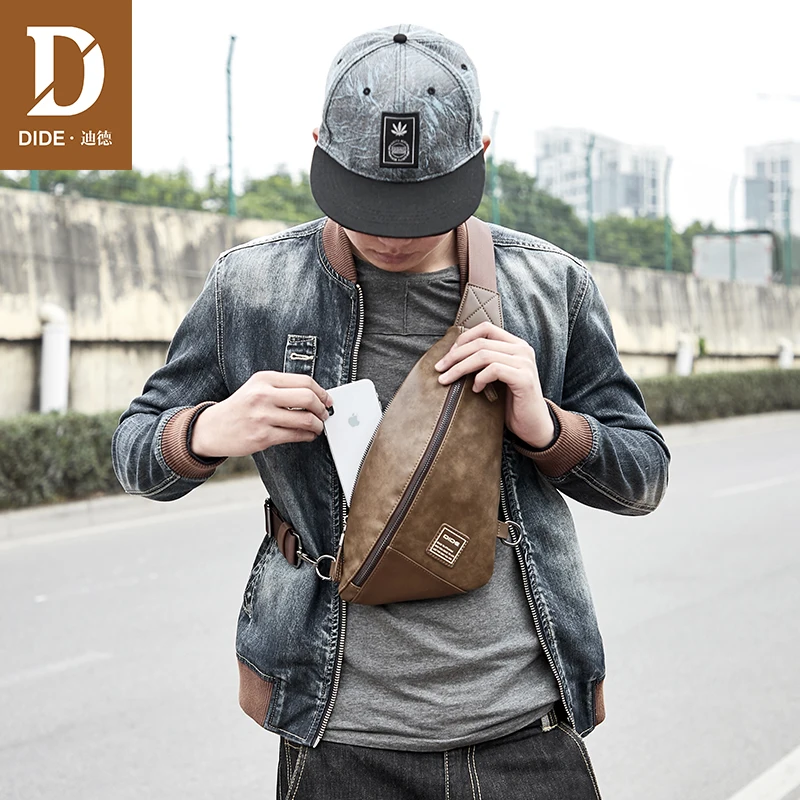 DIDE Men's Chest Bag Men Leather Chest Pack Waterproof Man Messenger Shoulder Bags For Handbag men Vintage Mini Small Bag
DIDE Men's Chest Bag Men Leather Chest Pack Waterproof Man Messenger Shoulder Bags For Handbag men Vintage Mini Small Bag