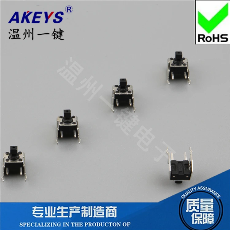 10 Pcs TS-D009A high quality copper foot pin tact switch button switch 6x6x7.3 square head bracket imported shrapnel
10 Pcs TS-D009A high quality copper foot pin tact switch button switch 6x6x7.3 square head bracket imported shrapnel