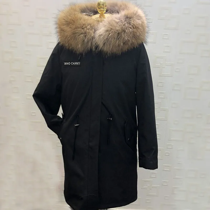 Real Fur Coat Parka Winter Jacket Coat Women Parka Big Raccoon Fur Collar Natural Fox Fur Liner Long Hooded Thick Warm Outerwear
Real Fur Coat Parka Winter Jacket Coat Women Parka Big Raccoon Fur Collar Natural Fox Fur Liner Long Hooded Thick Warm Outerwear