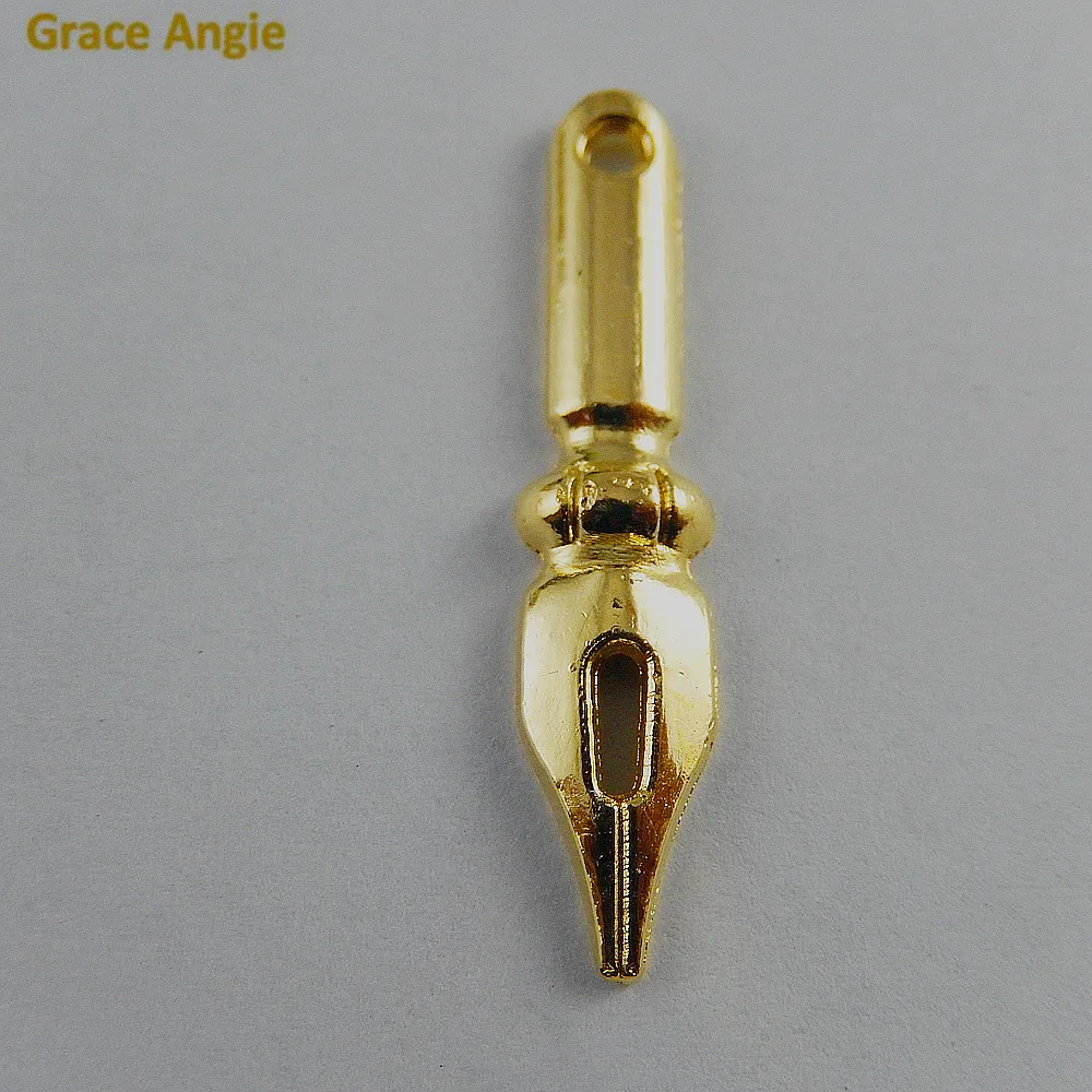 GraceAngie 20pcs/lot Gold Color Alloy Pen Tip Steampunk Charms Pendants Jewelry Findings For Necklace Bracelet Crafts Accessory
GraceAngie 20pcs/lot Gold Color Alloy Pen Tip Steampunk Charms Pendants Jewelry Findings For Necklace Bracelet Crafts Accessory