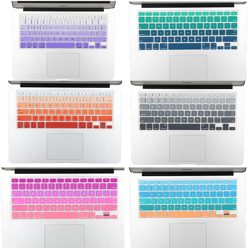 Градиентный Цветной силиконовый чехол для клавиатуры для MacBook Air Pro 13, 15, Retina imac 21,5, 27 дюймов, A1314, версия для США
Градиентный Цветной силиконовый чехол для клавиатуры для MacBook Air Pro 13, 15, Retina imac 21,5, 27 дюймов, A1314, версия для США