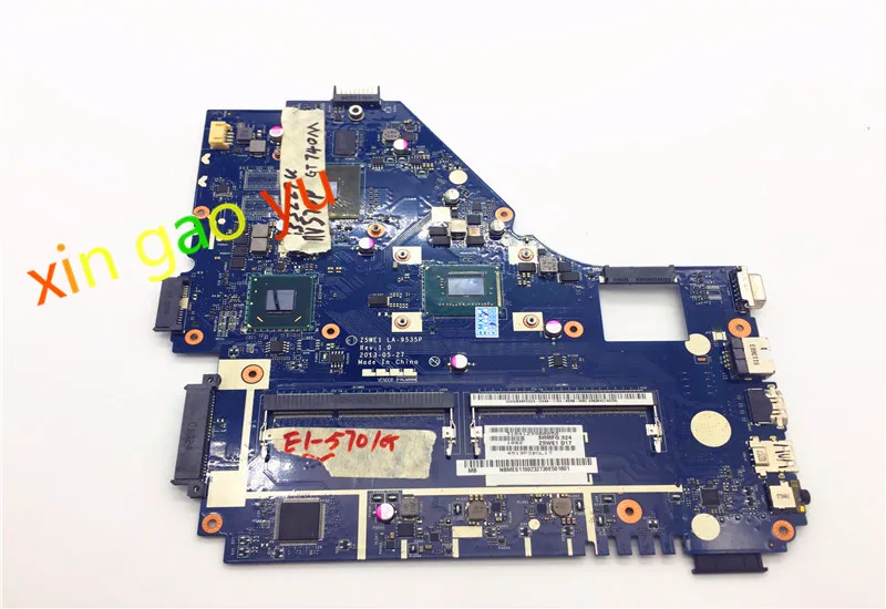 For acer aspire E1-570 E1-570G laptop motherboard Z5WE1 LA-9535P NBMER11002 NB.MER11.002 motherboard i3-3227U SR0XF 100% Tes
For acer aspire E1-570 E1-570G laptop motherboard Z5WE1 LA-9535P NBMER11002 NB.MER11.002 motherboard i3-3227U SR0XF 100% Tes