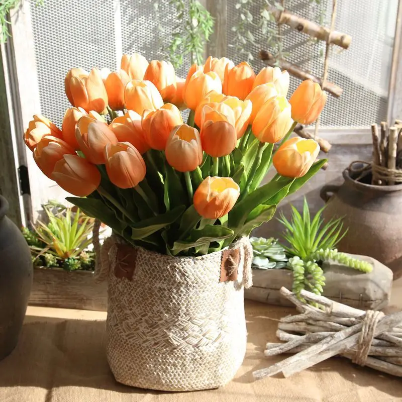 Artificial Tulip Flower Tulip Real Touch Flower For Wedding Home Hotel Party Holiday Gift Living Room Floral Arrangement
Artificial Tulip Flower Tulip Real Touch Flower For Wedding Home Hotel Party Holiday Gift Living Room Floral Arrangement