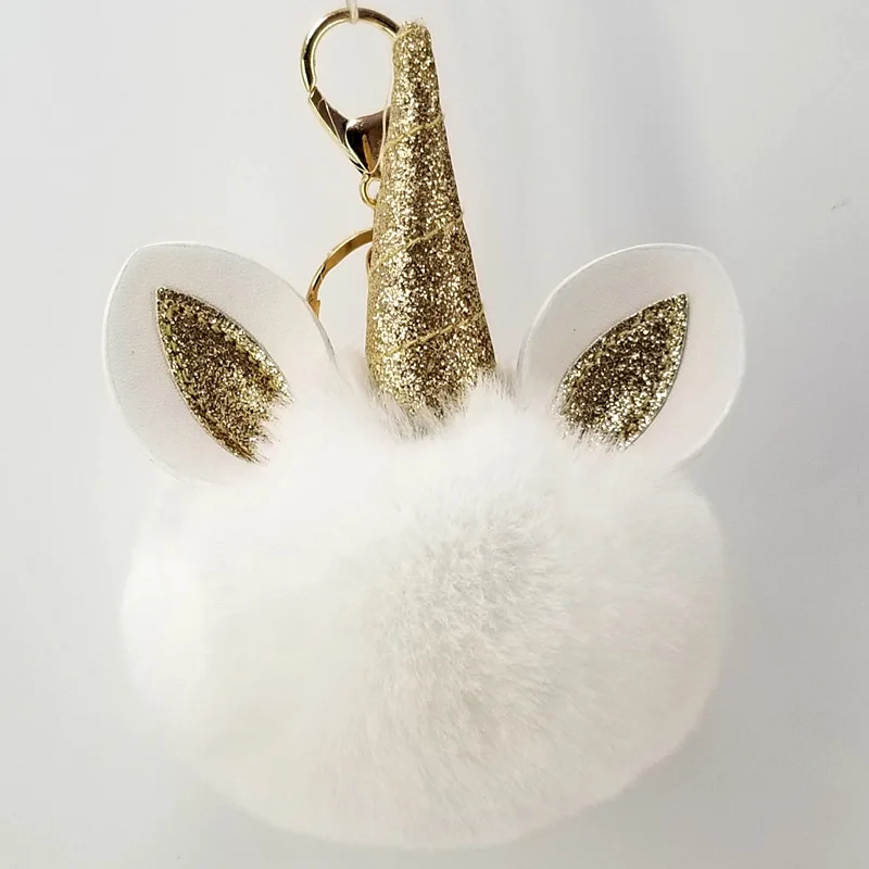 Cute Pu Gold Powder Unicorns Keychains Pompom Balls Handmade Ornament Women Bags Charm key Rings Pendants Decoration Key chain
Cute Pu Gold Powder Unicorns Keychains Pompom Balls Handmade Ornament Women Bags Charm key Rings Pendants Decoration Key chain