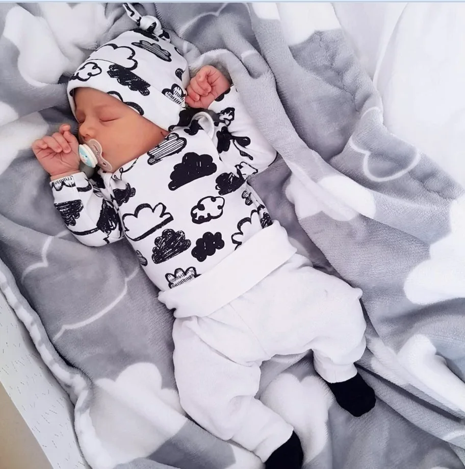 Newborn Baby Boys Girls Clothes 2020 Spring Fall Cloudy Tops T-Shirt +Pants Infantil Toddle Outfit 3pcs babies kids clothing
Newborn Baby Boys Girls Clothes 2020 Spring Fall Cloudy Tops T-Shirt +Pants Infantil Toddle Outfit 3pcs babies kids clothing