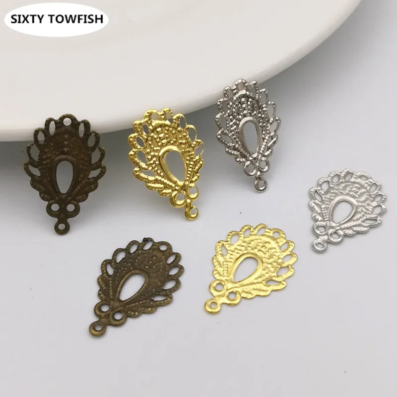 50 Pieces DIY Components Findings 12*19mm Gold Color/Antique Bronze Metal Filigree Flowers Slice Charms Base Setting Jewelry
50 Pieces DIY Components Findings 12*19mm Gold Color/Antique Bronze Metal Filigree Flowers Slice Charms Base Setting Jewelry
