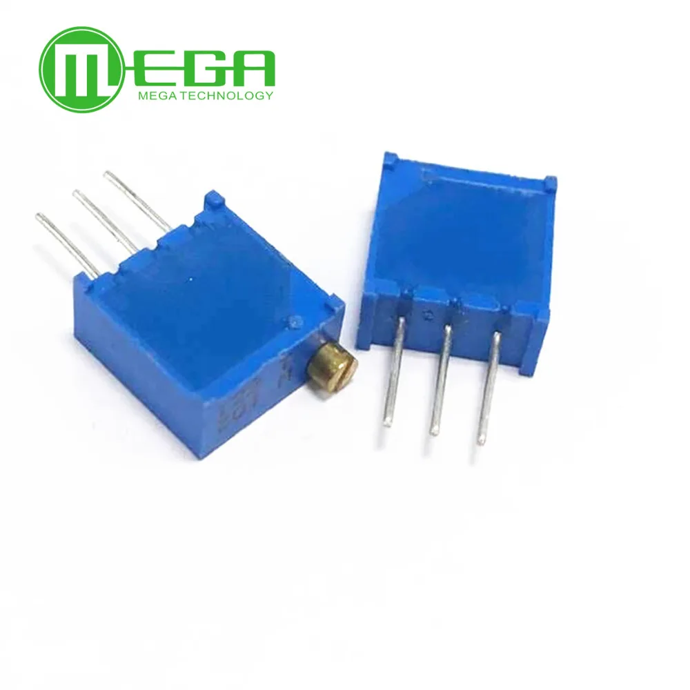 

100PCS 3296W 502 5K OHM Trimpot Trimmer Potentiometer High Precision 3296 Variable Resistors