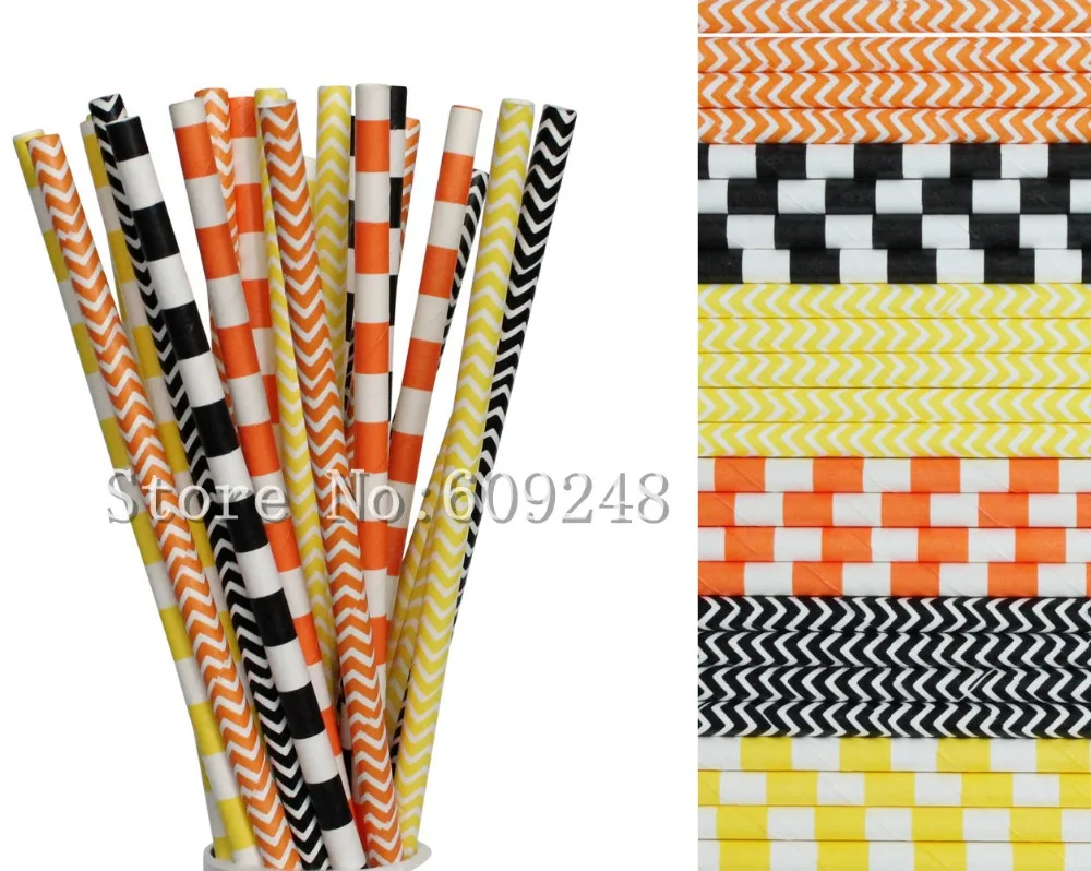 150 Pcs Drinking Paper Straws Mix,Black,Orange and Yellow Chevron and Sailor Striped,Fall Carnival,Halloween Party,Fun Cute Art
150 Pcs Drinking Paper Straws Mix,Black,Orange and Yellow Chevron and Sailor Striped,Fall Carnival,Halloween Party,Fun Cute Art